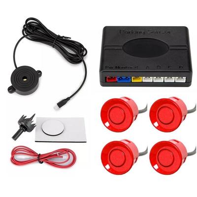 4 parkovací senzory, bzučák, 12V řídicí jednotka - sada Red Off-Road