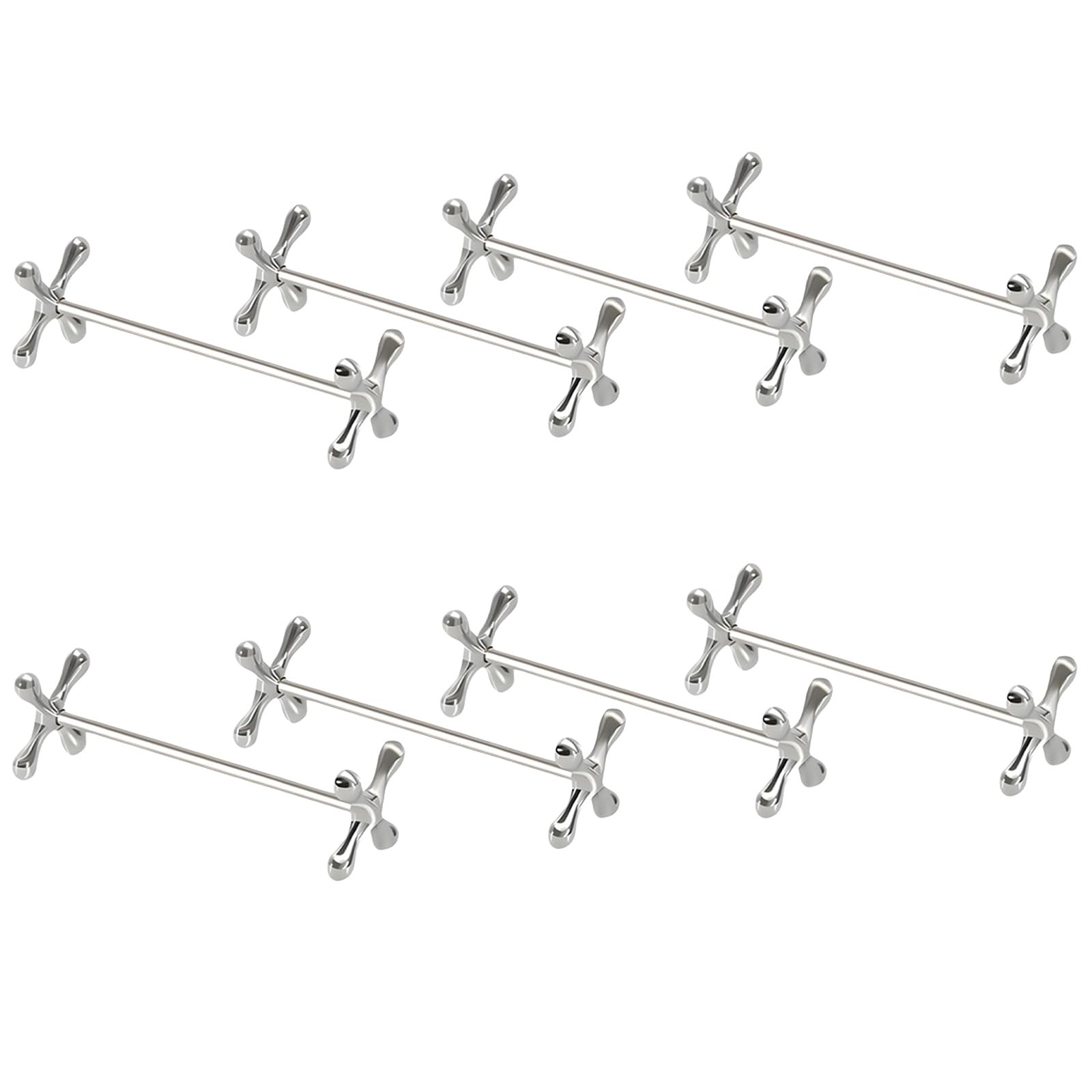 

Alpha Depot Столовые приборы Нож Вилка Настольные Палочки для еды Вилка Подставка для ложки для Кухни Кофейни 8 Подставок, Подставка, Подставка, Подставка, Подставка, Стол, Ресторан, (Серебро,