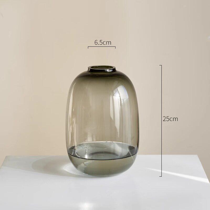 Elegant Acrylic Glass Vase for Fresh Flower Arrangements - Hydroponic Campanula, Willow Bark, and Horse Chestnut Display for Living Rooms