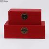 Chinese Style Lock Buckle Jewelry Boxes Leather Cosmetic Jar Dresser Table Desk Decoration Home Exquisite Jewelry Storage Jar