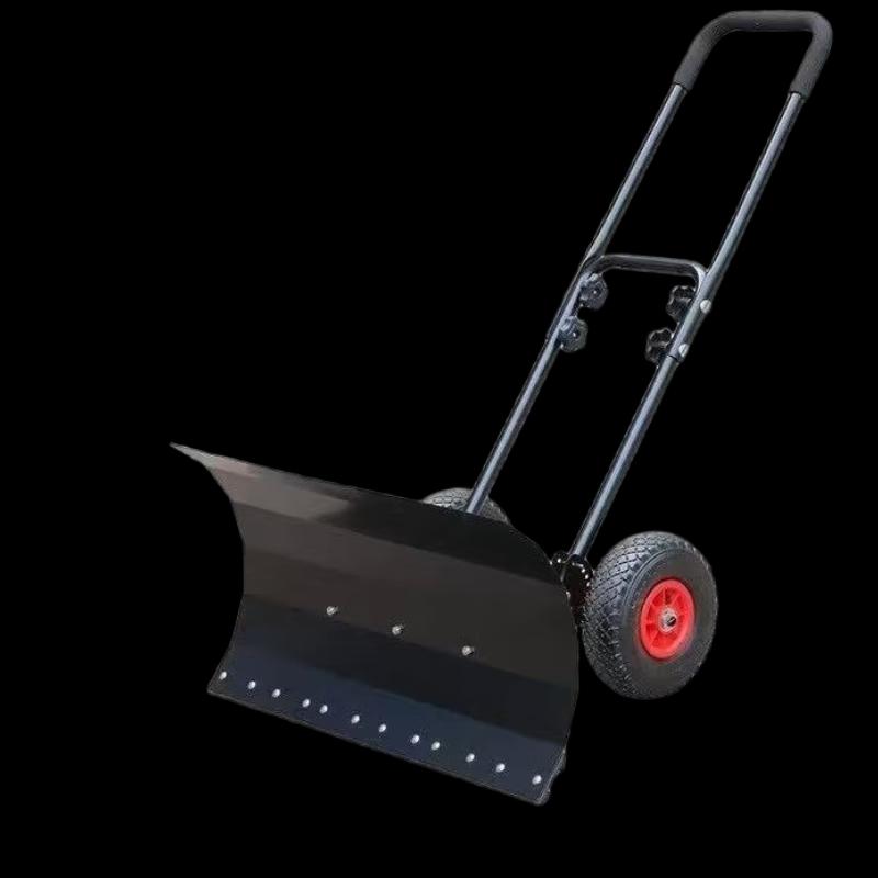 Manganese Steel Wheeled Snow Shovel & Ice Pusher
