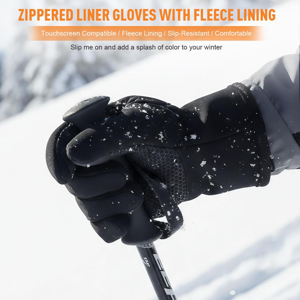 Outdoor Skiing Gloves Winter Sports Warm Thermal Gloves Windproof Ski Cycling Motorcycle Gloves Touch Screen Hand Warmer Mitten