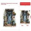 1 Stück Fenster-Landschafts-Druck PVC Flach 2D Selbstklebend Simulation Wandaufkleber Wohnzimmer Wandkunst Dekor