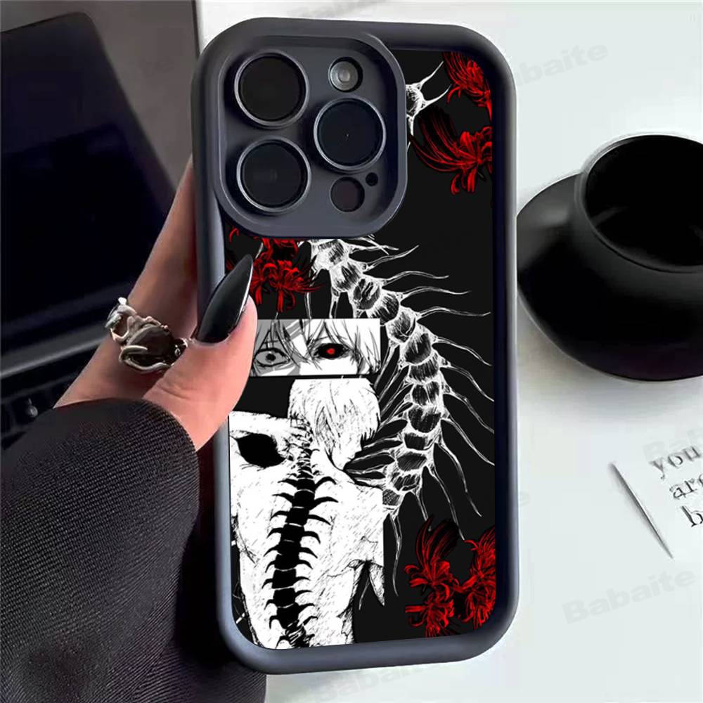 Tokyo Ghoul Black Phone Case For iPhone 17 16 E 15 14 13 12 11 Pro Max Plus Back Cover