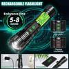 2Pack Rechargeable Flashlights, 100000 High Lumens Super Bright Led Tactical Flashlight with 5 Modes, High Power Waterproof Dual Button/Dual