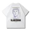 Large Cotton Men's Japanese Anime 2025 Slam Dunk Master Printed Short Sleeve T-shirt Summer Casual Loose T-shirt Top Clothing