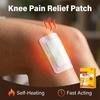 Knee Pain Relief Patches - Natural Herbal Heat Patch for Joint Pain, Arthritis, Muscle Soreness & Swelling - Long Lasting Self-Heating Plaster