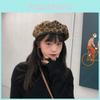Leopard Beret Print Hat For Women Men Winter Fall Warm And Retro Stylish