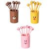 10Pcs Cute Mini Toothpicks Cartoon Kids Food Picks Plastic Fruit Forks Bento Decorative Tableware Food Picks Dessert Fork