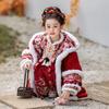 Girls' Chinese Style Embroidered Hanfu Winter Cloak