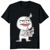 2025Middle Finger Funny Maniac Printed Man T Shirt Loose Casual Fashion Harajuku Hip Hop T-shirt Hipster Streetwear Comfort