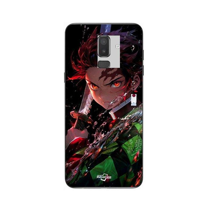 Coque de téléphone - MANIACASE - Samsung Galaxy J8 2018 - Silicone TPU - Style manga anime - Noir