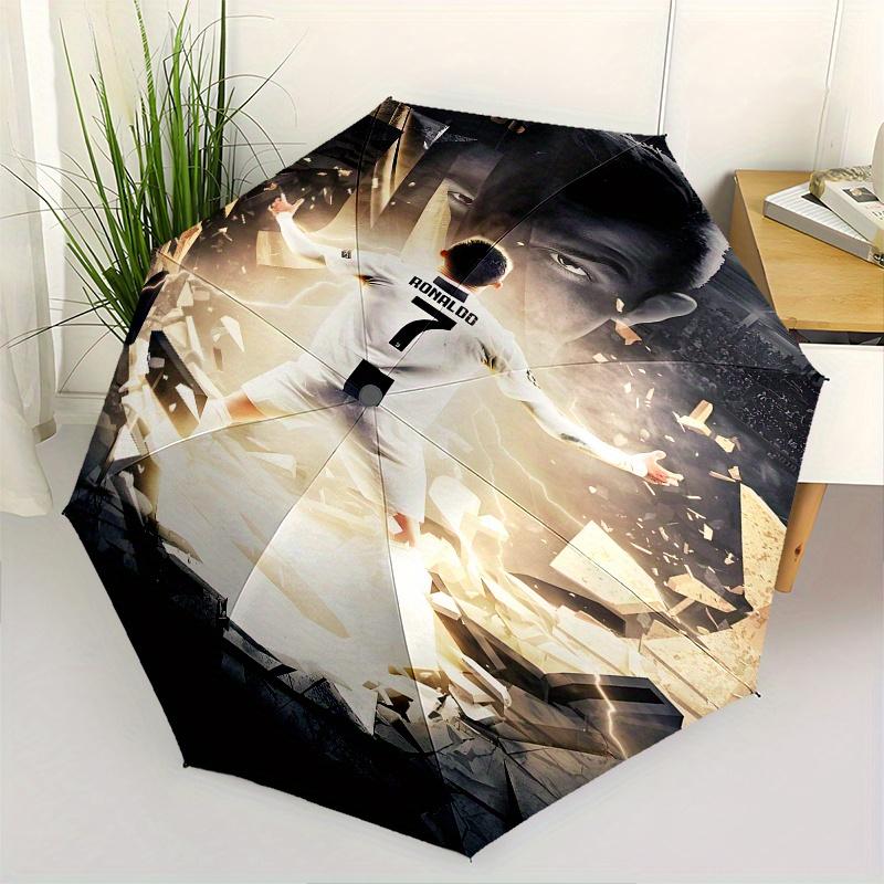 

Soccer Legend Automatic Folding Umbrella 8 Ribs Lightweight Design, Durable Iron Frame, Compact and Portable, Ideal Birthday or Christmas