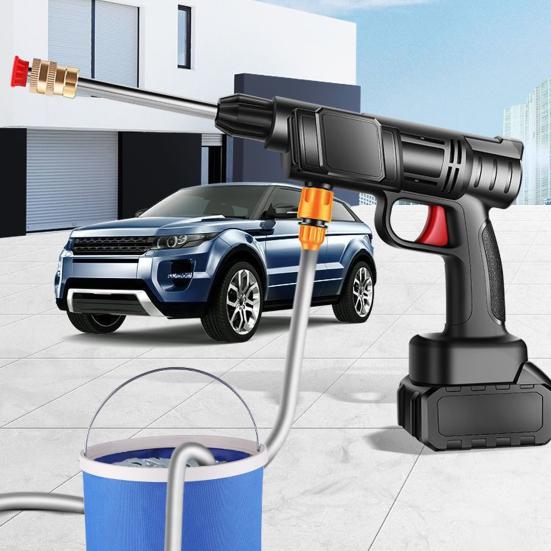 Cordless Pressure Washer 600PSI High Pressure Washer with 6-in-1 Nozzle Handheld Electric Pressure Cleaning Tool