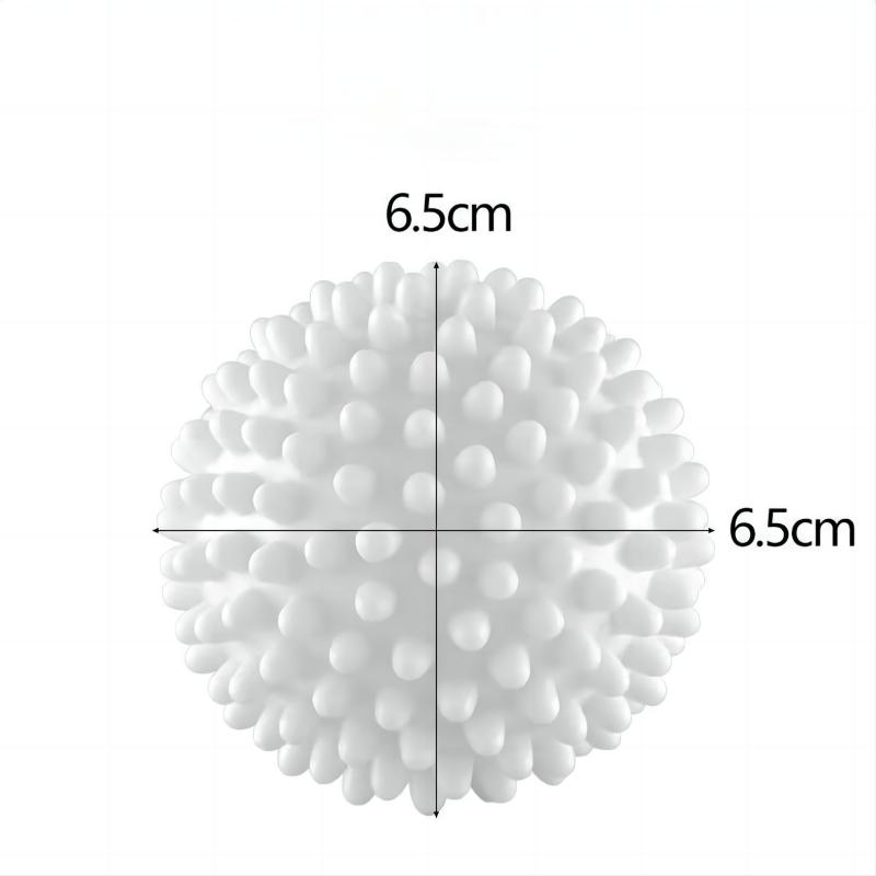 4/6pcs TPR Anti Winding Laundry Ball Circular Pure White Magic Cleaning Drum Washing Machine For Dirt Removal And Knotting