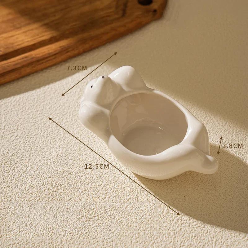 Niedliche Cartoon Keramikschalen Zuhause Köstlicher Hot Pot Kleine Schale High-End Restaurant Dessert- und Snackteller Exquisites Geschirr