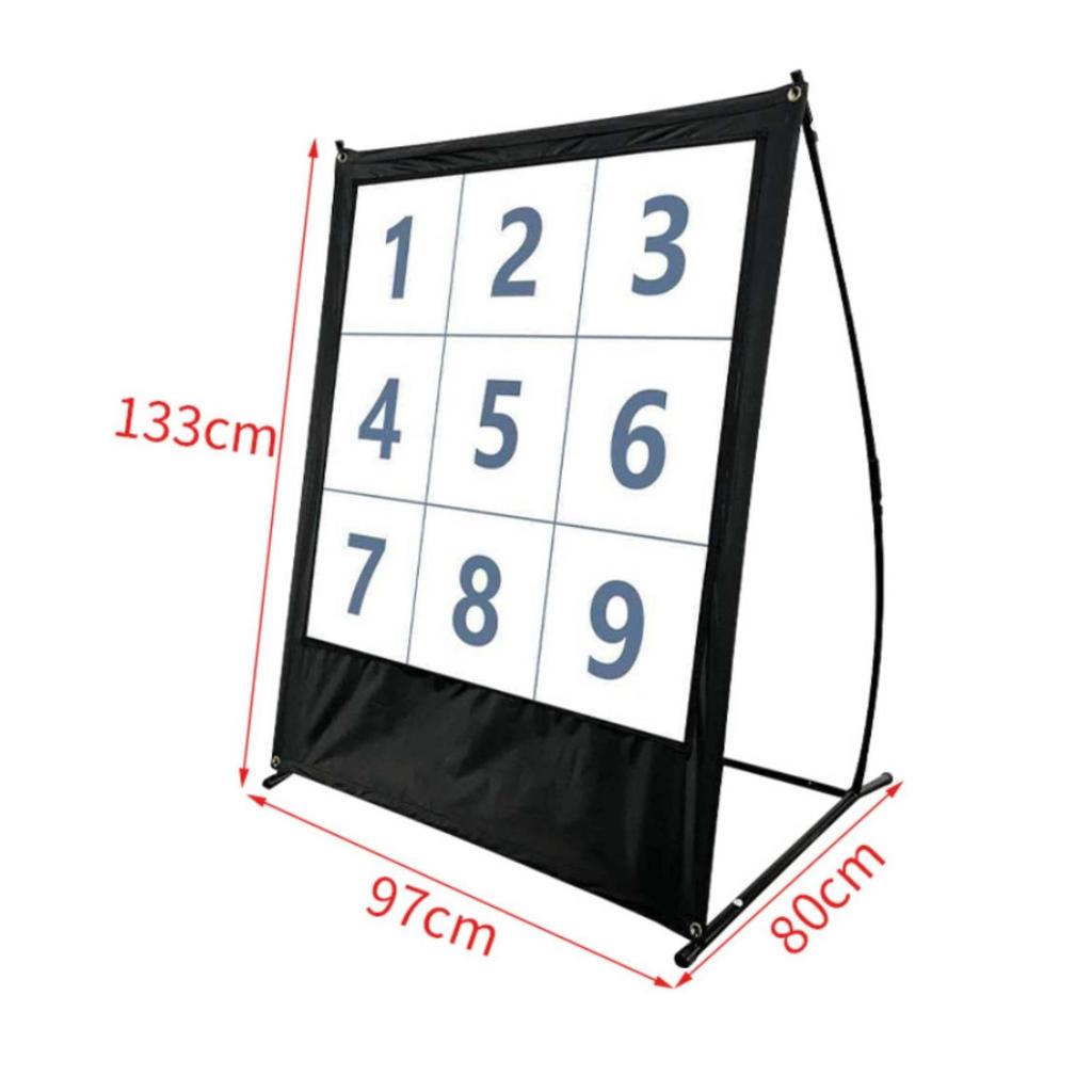 9 Hole Target Net Fun Practice Sports Equipment Portable for Backyard, Beginners