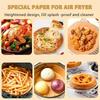 50/100Pcs Air Fryer Disposable Paper Non-Stick Airfryer Baking Papers Round Air-Fryer Paper Liners PaperKitchen Accessories