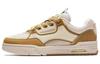 Low Top Skateboard Shoes Women's Beige Yellow