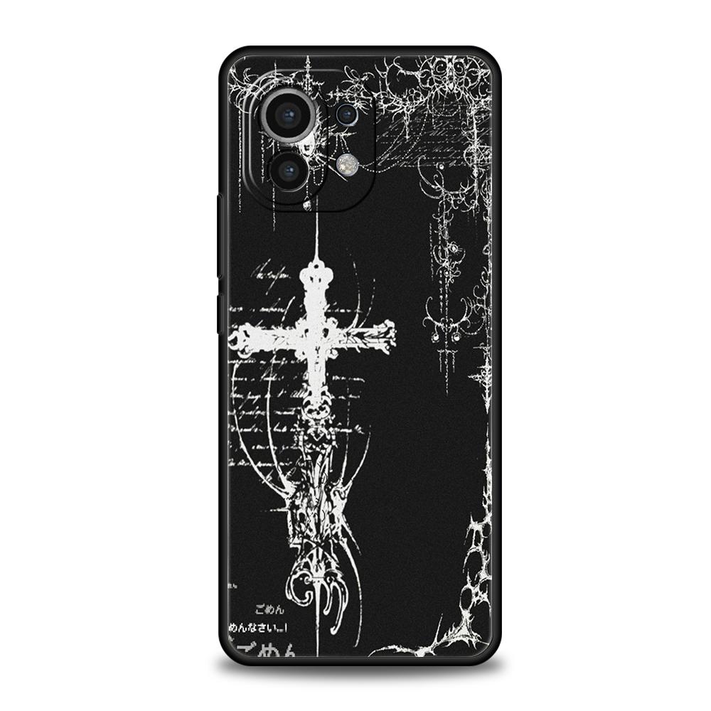 Cyber Sigil Cross Line Phone Case Cover for Xiaomi Mi 15 14 13 12 11 Ultra 14T 13T 12T 11T 10T Pro Lite 5G Shockproof Soft TPU