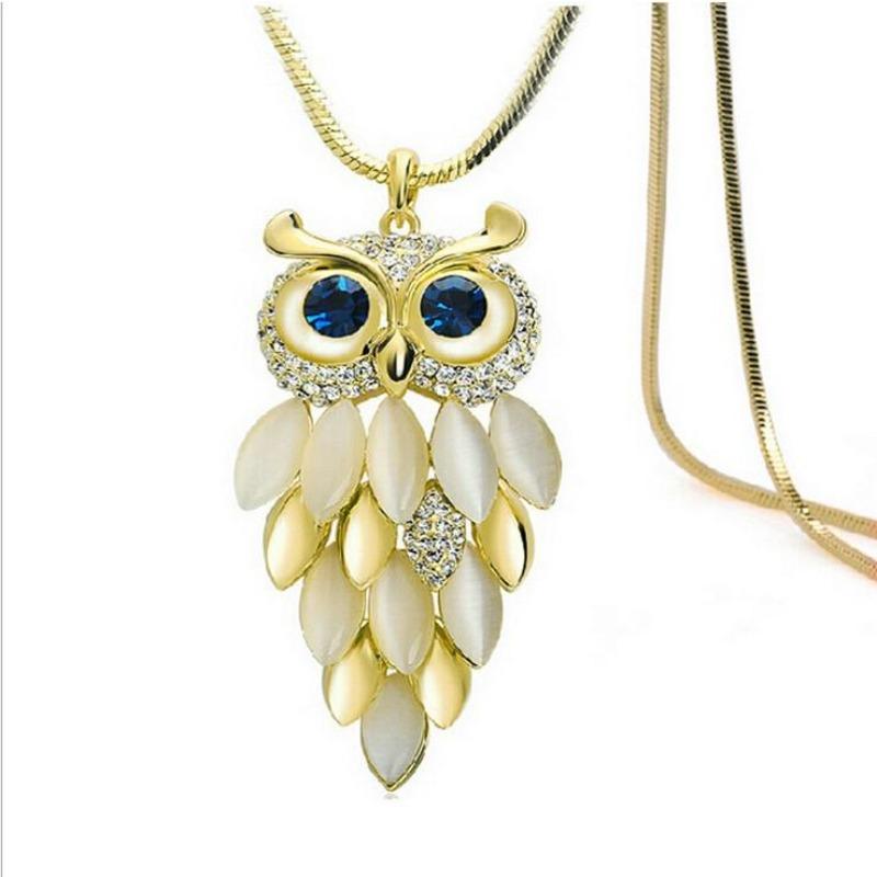 Popular Owl Sweater Chain Women S European And American Necklace High-End Pendant 9080