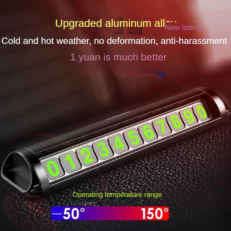 Car Stop Temporary Car Parking Card Phone Plate Card Number Switch Car PHONE NUMBER Car Parking Card Stop Sign Interior