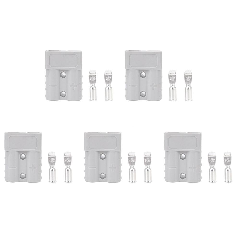 

5PCS/10PCS 50A 600V Battery Power Connector Quick Disconnect 16mm² 6AWG Battery Quick Connect Silver-plated Copper фіолетовий