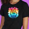Women's T-Shirt 90s Retro Melting Design Colorful Vintage Style Fun XS To 3XL ShirtWill Be Opened In a New Window or Tab