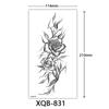 Small Full Arm Tattoo Sticker, Flower Letters, Plain Flower Tattoo Sticker Tattoo