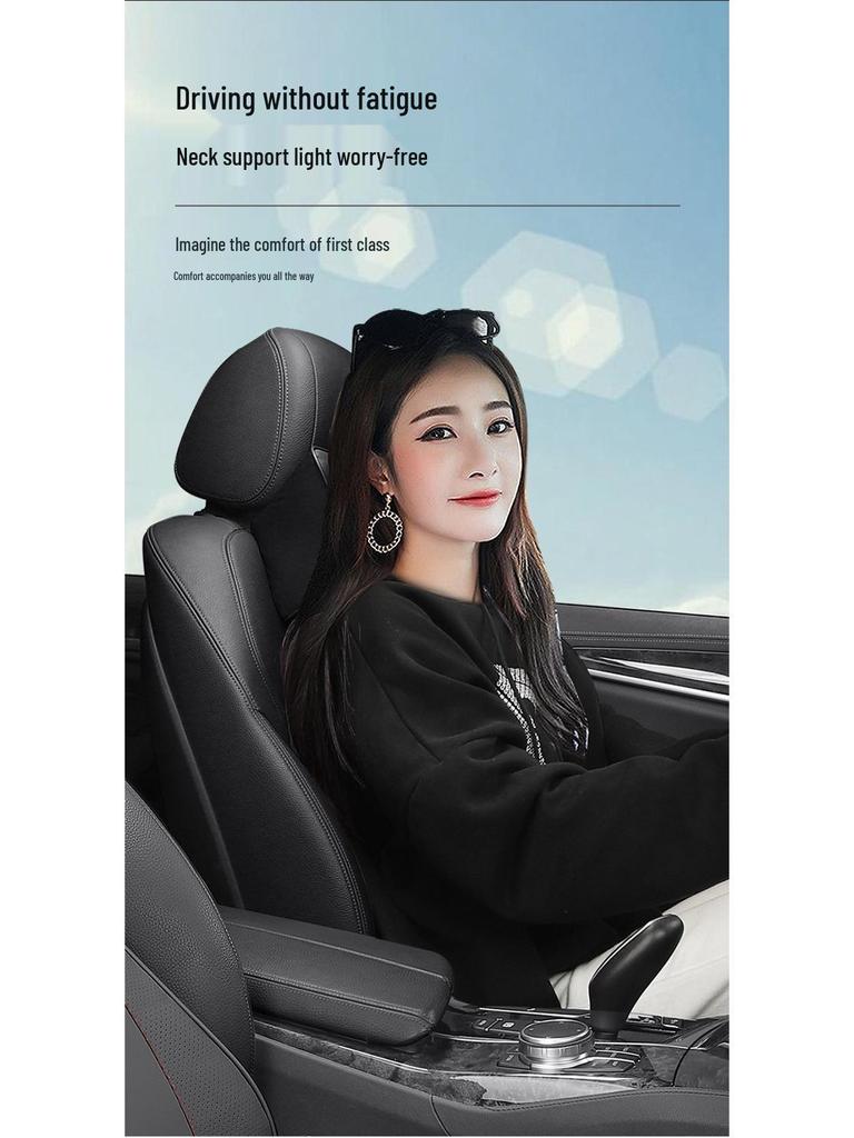 Lynk & Co 01-06 Headrest & Lumbar Memory Foam Pillow for Car/Office