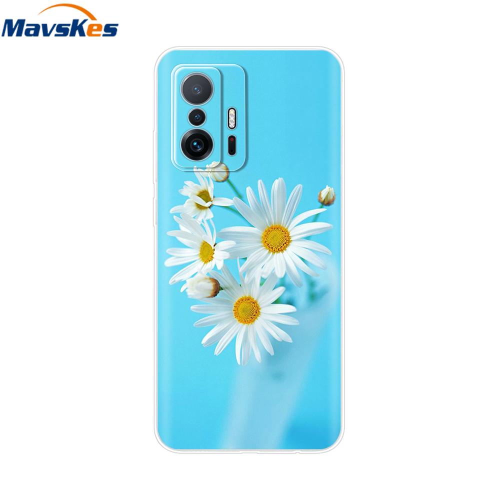 For Xiaomi 11T Pro Case For Xiaomi 11T Cover Transparent Silicone Cute Back Cover Cases Soft Bumper for Xiaomi 11t 5g T11 Capa