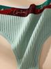 7PCS Women Thongs Panties Cotton Striped Underwear Sexy Intimates Female Lingerie Solid Color Comfort Panty Soft G-Strings
