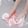 Dropshipme Doccia Schiena Scrubber Corpo Scrub Esfoliante In Silicone Riutilizzabile Ventosa Tappetino Da Bagno Strumento di Massaggio Accessori Per il Bagno