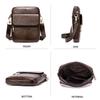 Fashion Genuine Leather Shoulder Bag for Man Small Messenger Bags Mini Travel Crossbody Bag Men Flap Bag Male