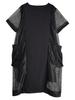 XITAO Short Sleeve Black Hollow Out Dress Fashion Women GJ1045