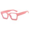 Retro Square Anti-Blue Light Glasses Men Plastics Frame Reading Glasses Myopia Flat Mirror Eyeglasses Eyewear
