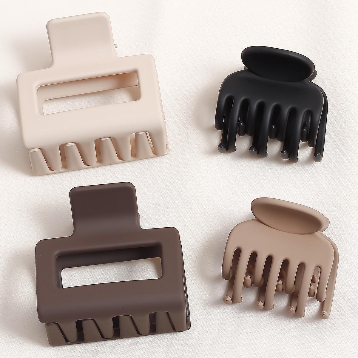

Frosted Mini Square Claw Clip - Versatile High-End Hair Accessory
