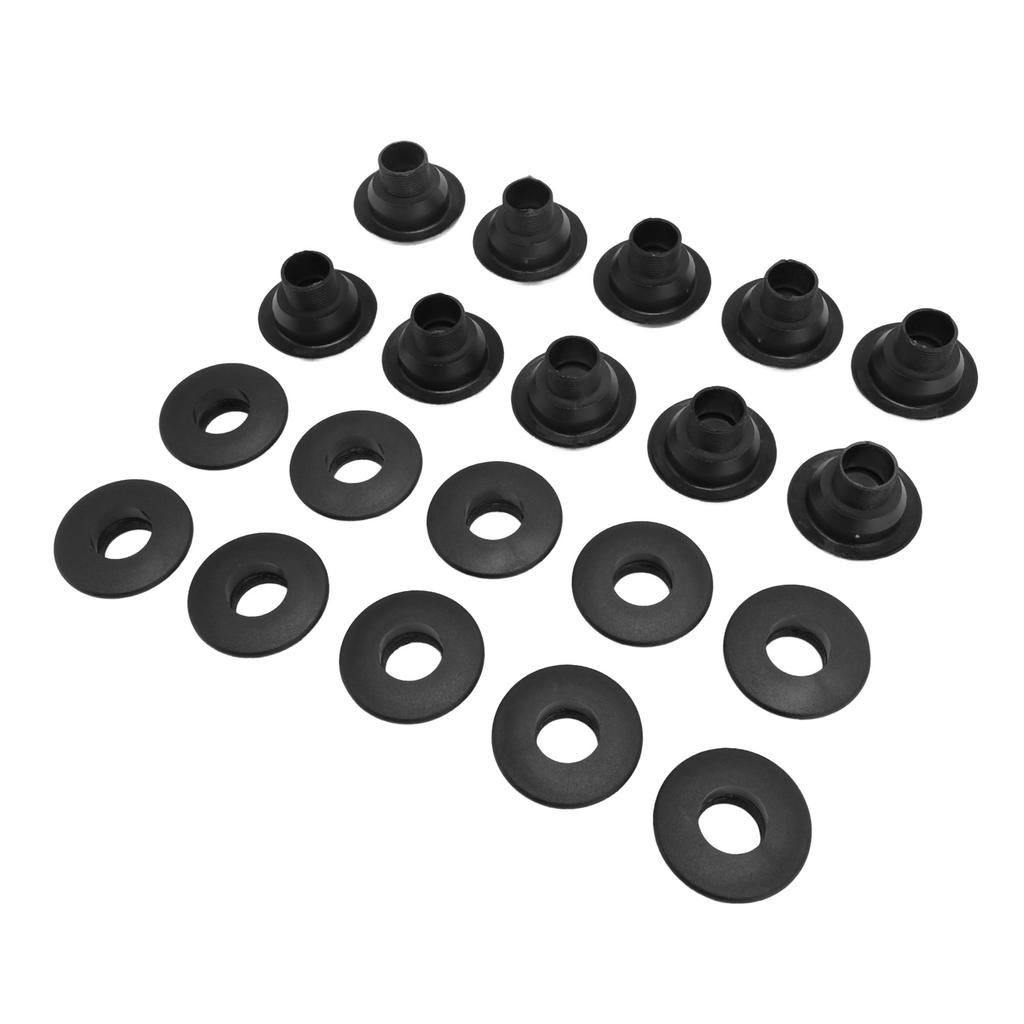 10 Pairs Table Foosball Bushings Black 15.8mm Table Football Board Bearings for 5529 Foosball Table Shafts