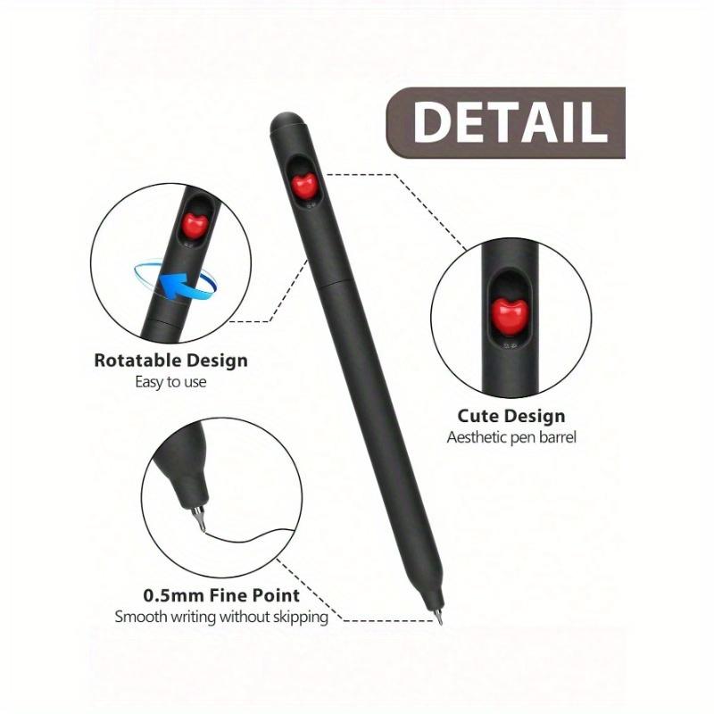 Gel Ink Pens, Quick Dry Black Ink And Smooth Writing, Pack Of