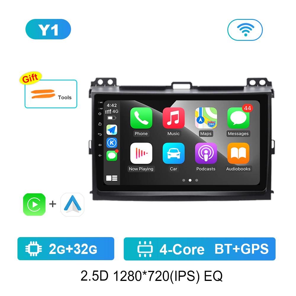

GPS-навигация HD сенсорный экран для Toyota Prado 120 2004 - 2009 Android автомобильный радиоприемник мультимедиа видеоплеер Bluetooth 4G WiFi