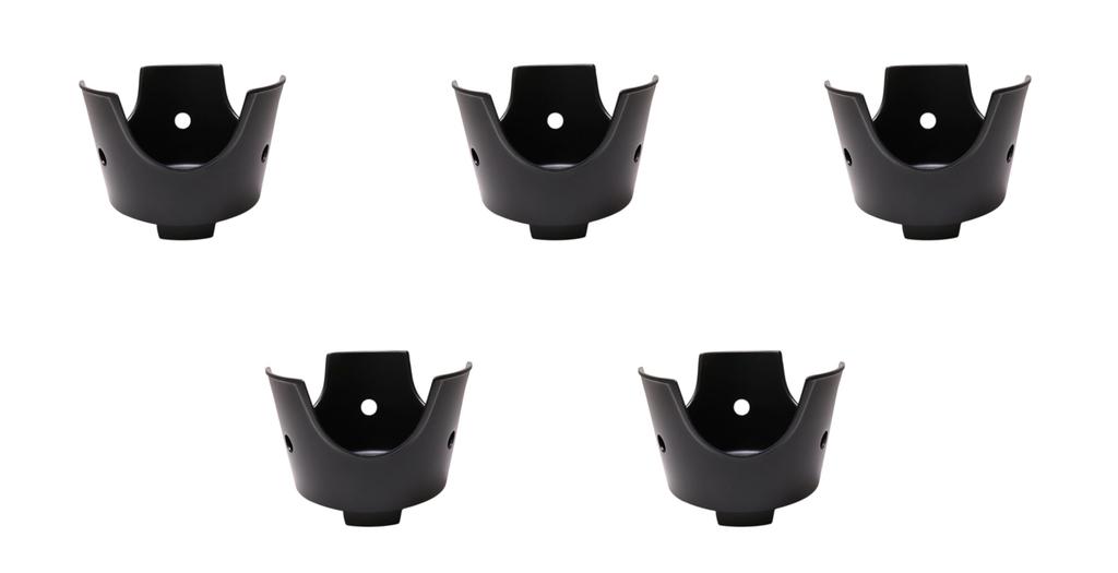 Set of 5 Aluminum Stoves X Aluminum Setomonohonpo (Black) [13.3 9.3 Cm] Pots,