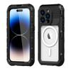 IPhone 14 Pro Max Metal Waterproof Magnetic Case Diving Swimming Outdoor Protective Cover