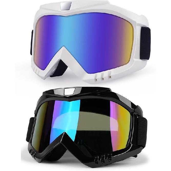Professional Motorcycle Motocross Goggles For Men Women ATV Dirt Bike Glasses Wide Vision Powersports Motobike Goggles UV400 Anti-Fog Scratch