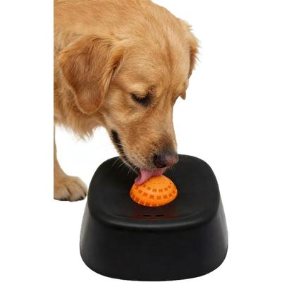 Tigela Alimentadora Lenta para Cães Esfera Lick, Dispensador Interativo de Petiscos Líquidos para Alívio de Ansiedade e Enriquecimento, Brinquedo Lick Anti-Derrapante para Cães e Gatos