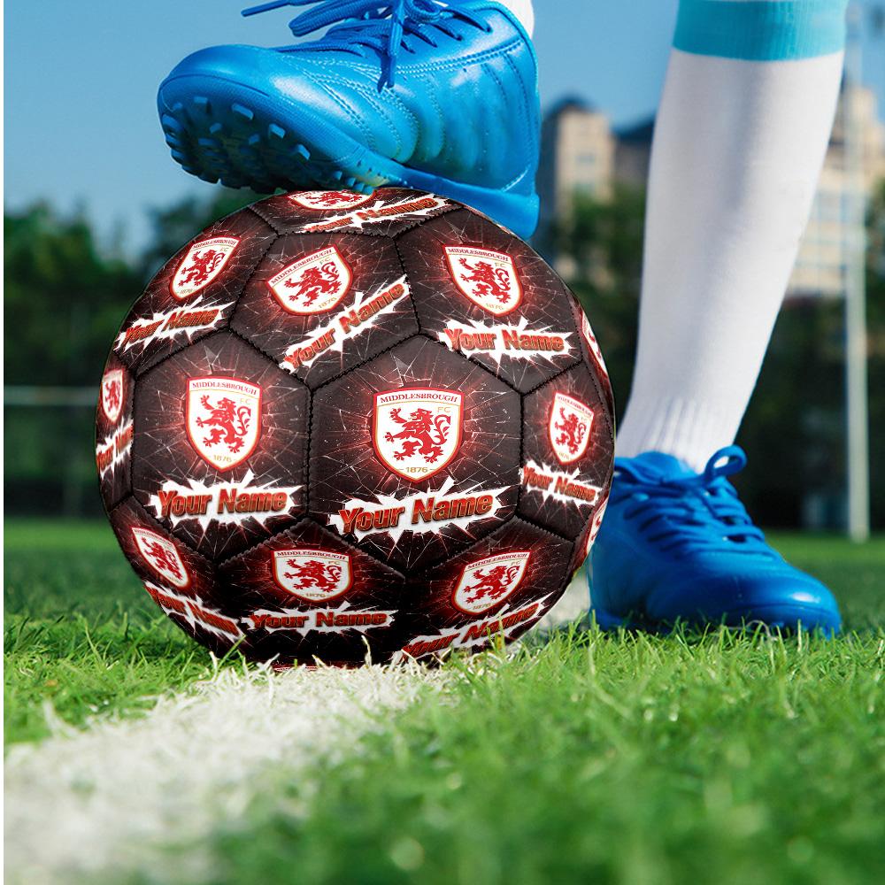 Middlesbrough FC Fashion Size 5 Football Wearproof Non‑Slip Soccer Ball For Sports Training Entertainment Use