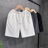Men's Trendy Design Pattern White Summer Shorts - Versatile for Home, Beach, and Casual Wear