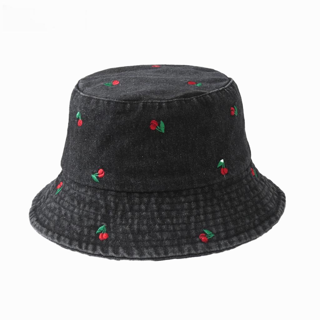 Populární Bavlněný Letní Klobouk Bucket Hat S Výšivkou Malých Sedmikrásek Čepice Pro Ženy Jarní Rybářský Klobouk Venkovní Cestování Sluneční Clona Dárek