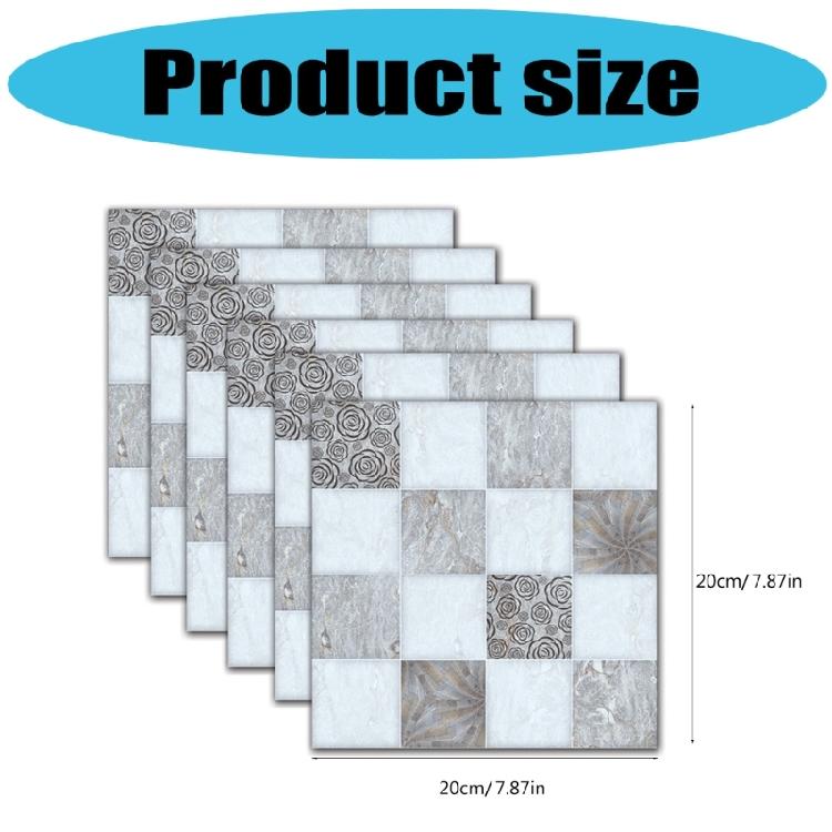 Bathroom Safety Floor Stickers 6PCS PVC Slip Proof Adhesive Wall Decals For Shower Floor Tiles Kitchen Sink Installation
