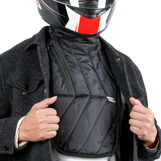Winter Winddicht Wasserdicht Motorrad Hals Wärmer Fleece Futter Reißverschluss Schulter Wärmer Outdoor Radfahren Warm Schal