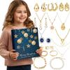 Jewelry Christmas Advent Calendar Bracelets Necklaces Rings and Earrings Holiday Countdown Calendar for Teen Girls Adult Women